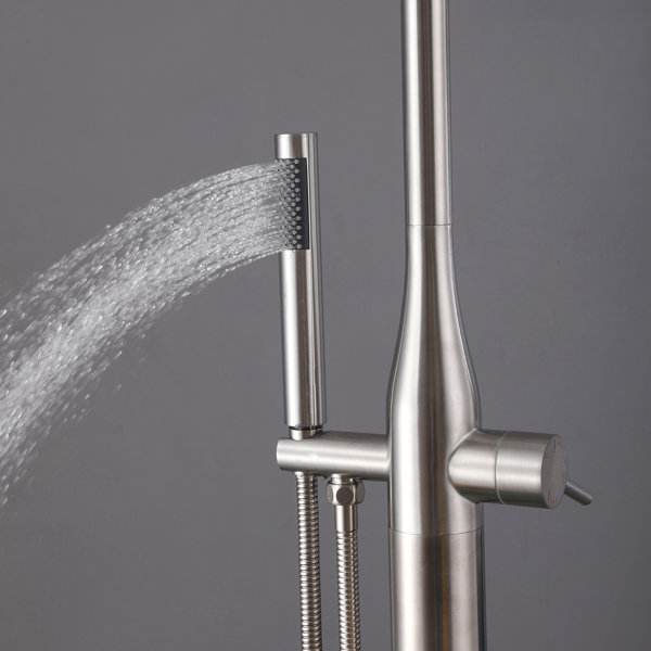 RBROHANT Outdoor Shower Faucet Kit, Exposed Shower Faucet Set Rainfall